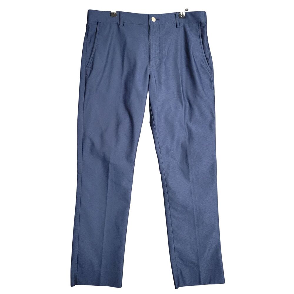 MIZZEN + MAIN Blue Performance Chino Pants Mid Rise Regular Fit SIZE 32